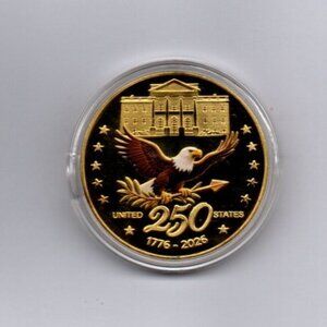 250th Anniversary Challenge Coin... 1776-2026.. Celebrating The USA Independence